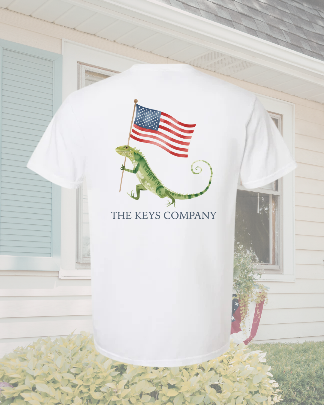 Iguana Flag Patriotic T-Shirt