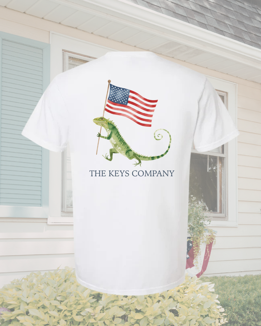 Iguana Flag Patriotic T-Shirt