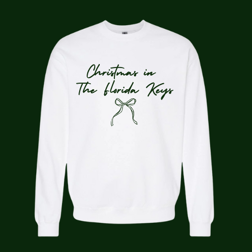 Christmas in The Florida Keys Bow Crewneck