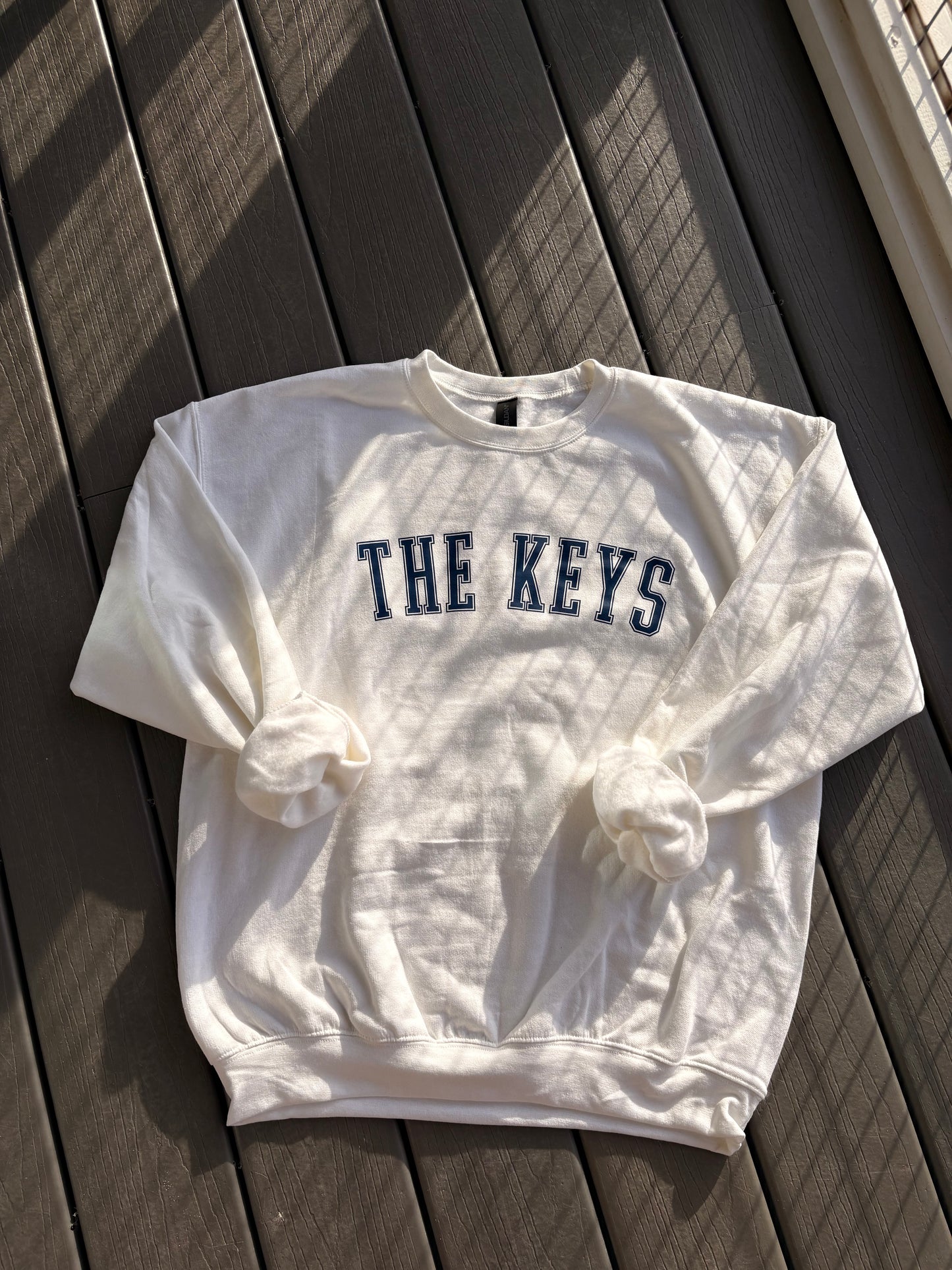 THE KEYS Patriotic Varsity Crewneck