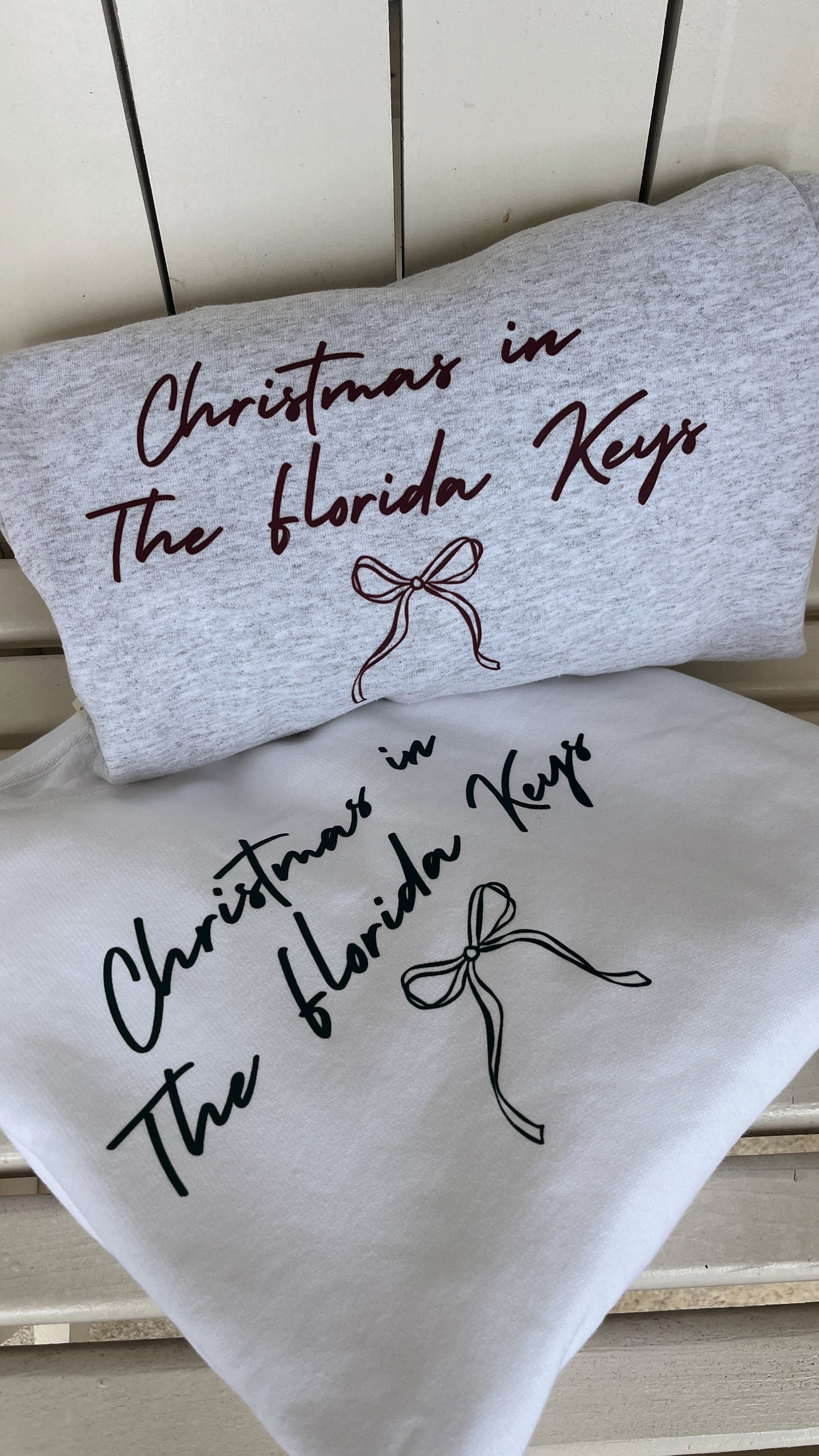 Christmas in The Florida Keys Bow Crewneck