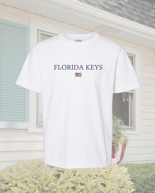 Florida Keys Patriotic American Flag T-Shirt