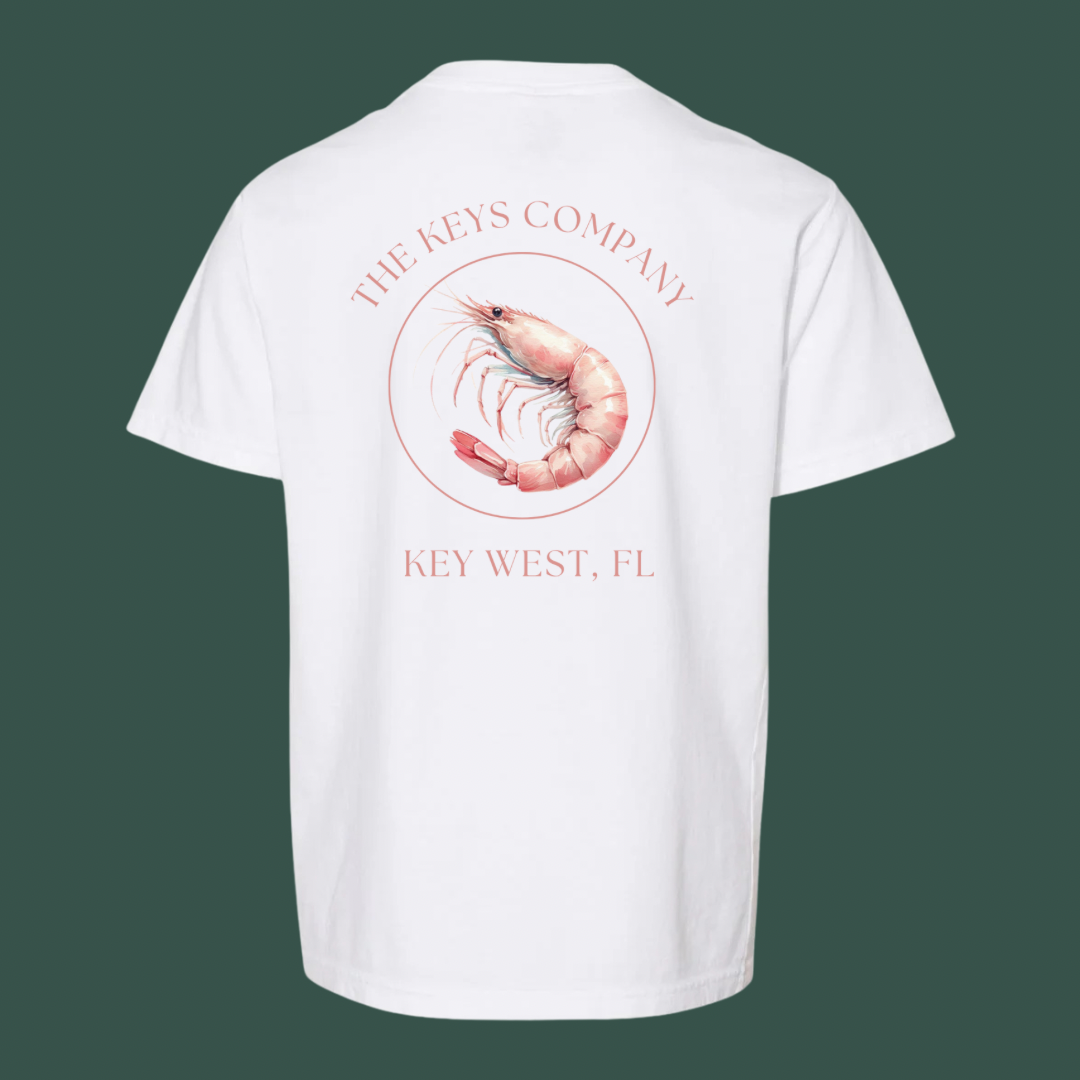 Unisex Youth & Adult Pink Shrimp Key West Tee