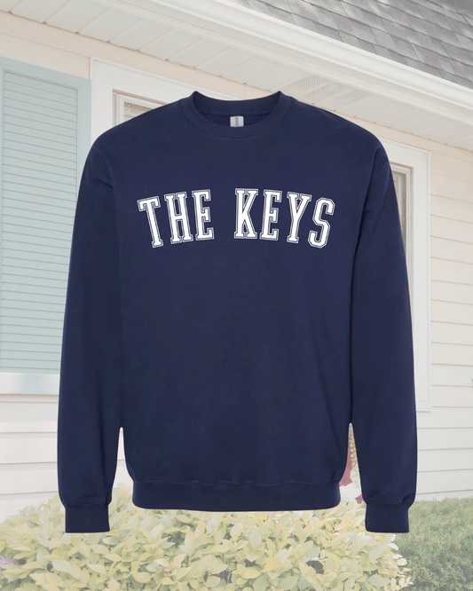 THE KEYS Patriotic Varsity Crewneck