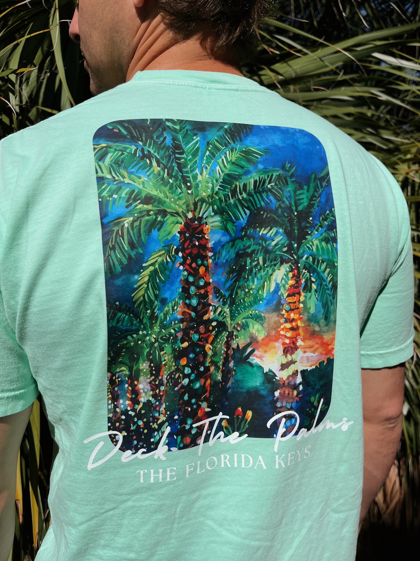 Deck The Palms - Florida Keys Christmas T-Shirt