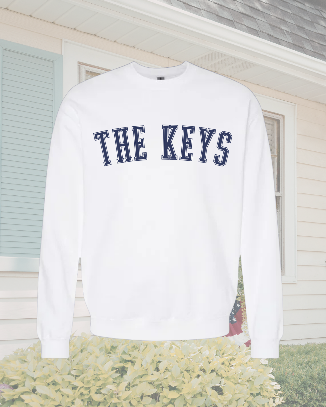 THE KEYS Patriotic Varsity Crewneck