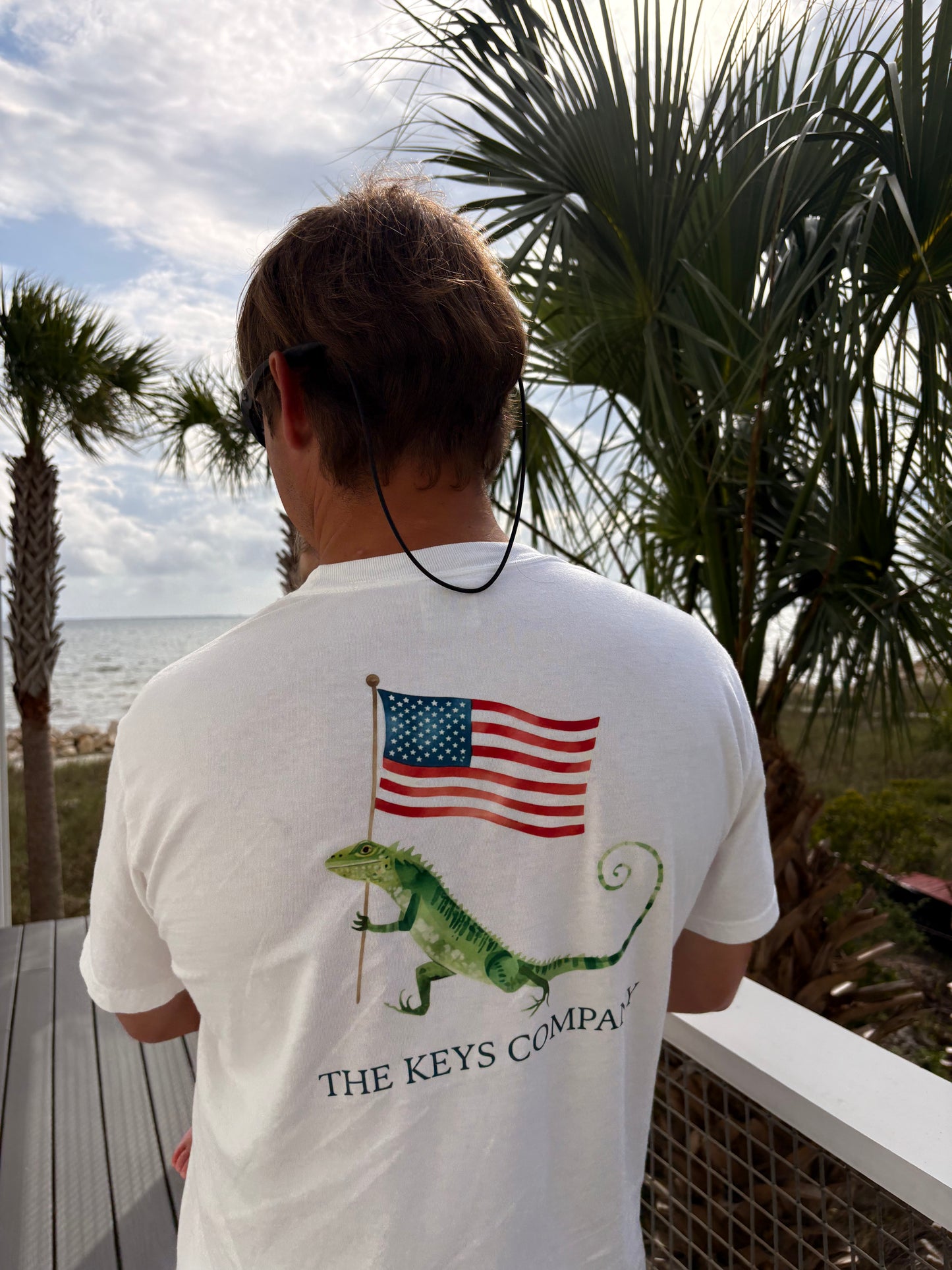 Iguana Flag Patriotic T-Shirt
