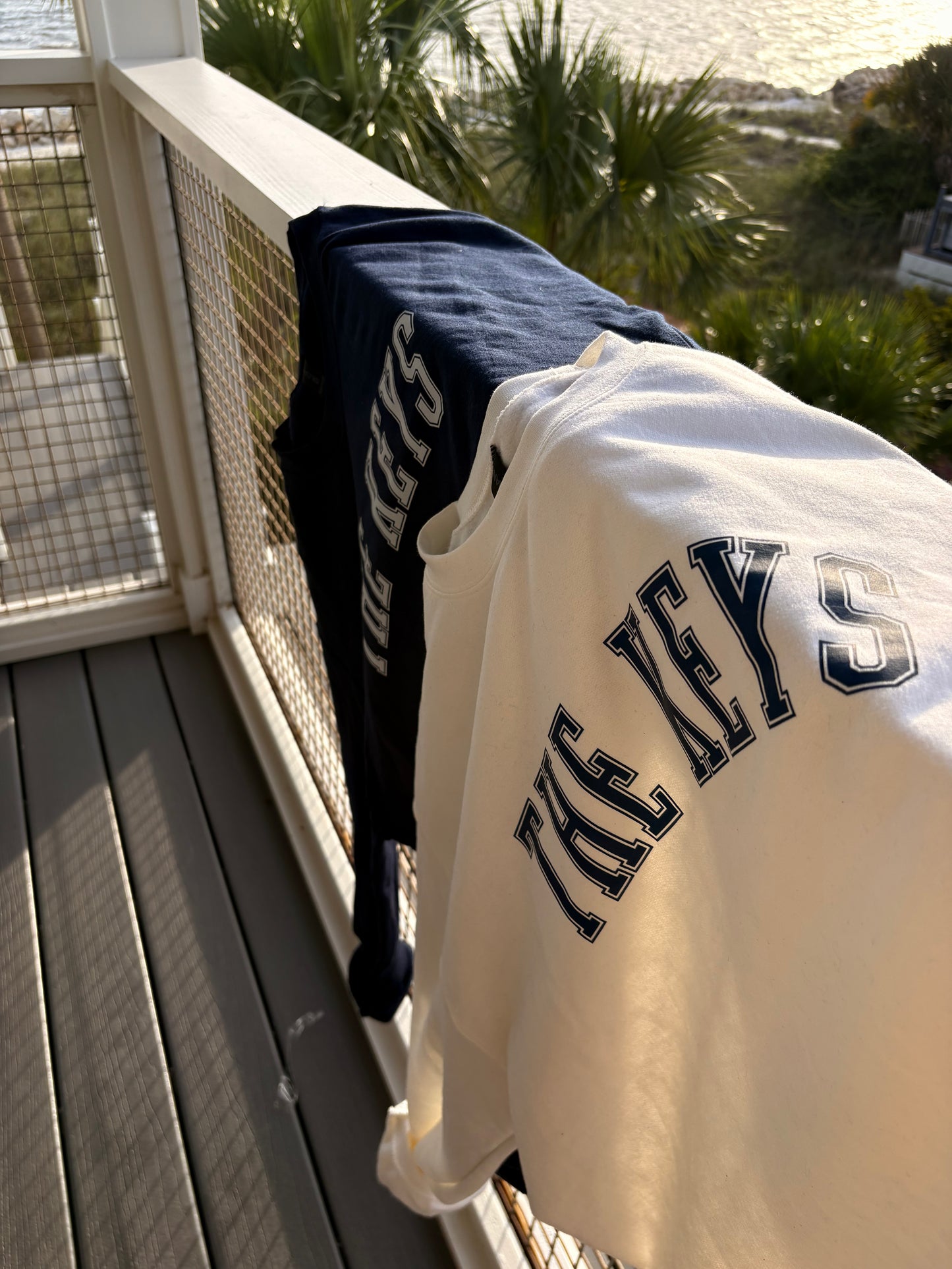 THE KEYS Patriotic Varsity Crewneck