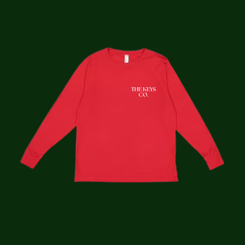 Kids Christmas Wreath Boat Long Sleeve Tee