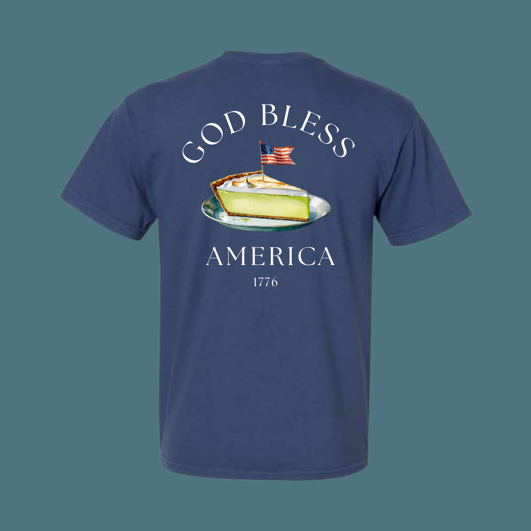 God Bless America Key Lime Pie Pocket Tee