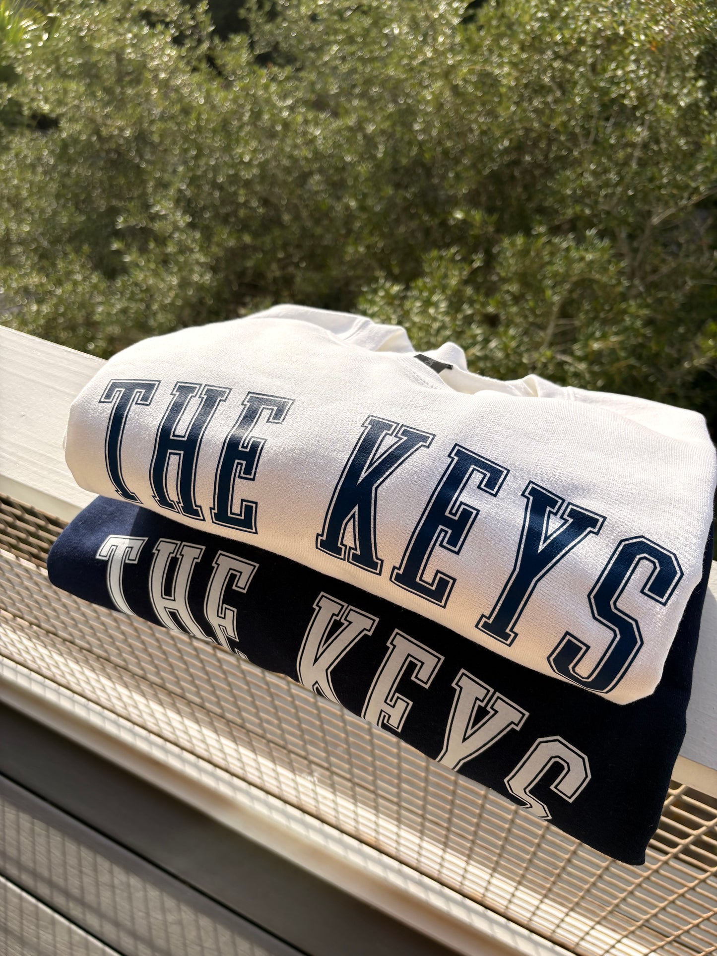 THE KEYS Patriotic Varsity Crewneck