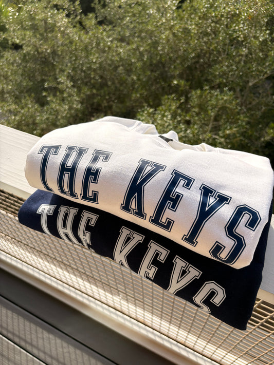 THE KEYS Patriotic Varsity Crewneck
