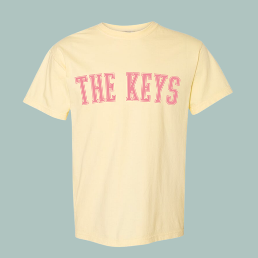 The Keys ™ Butter Yellow Short Sleeve Tee - Florida Keys Tee