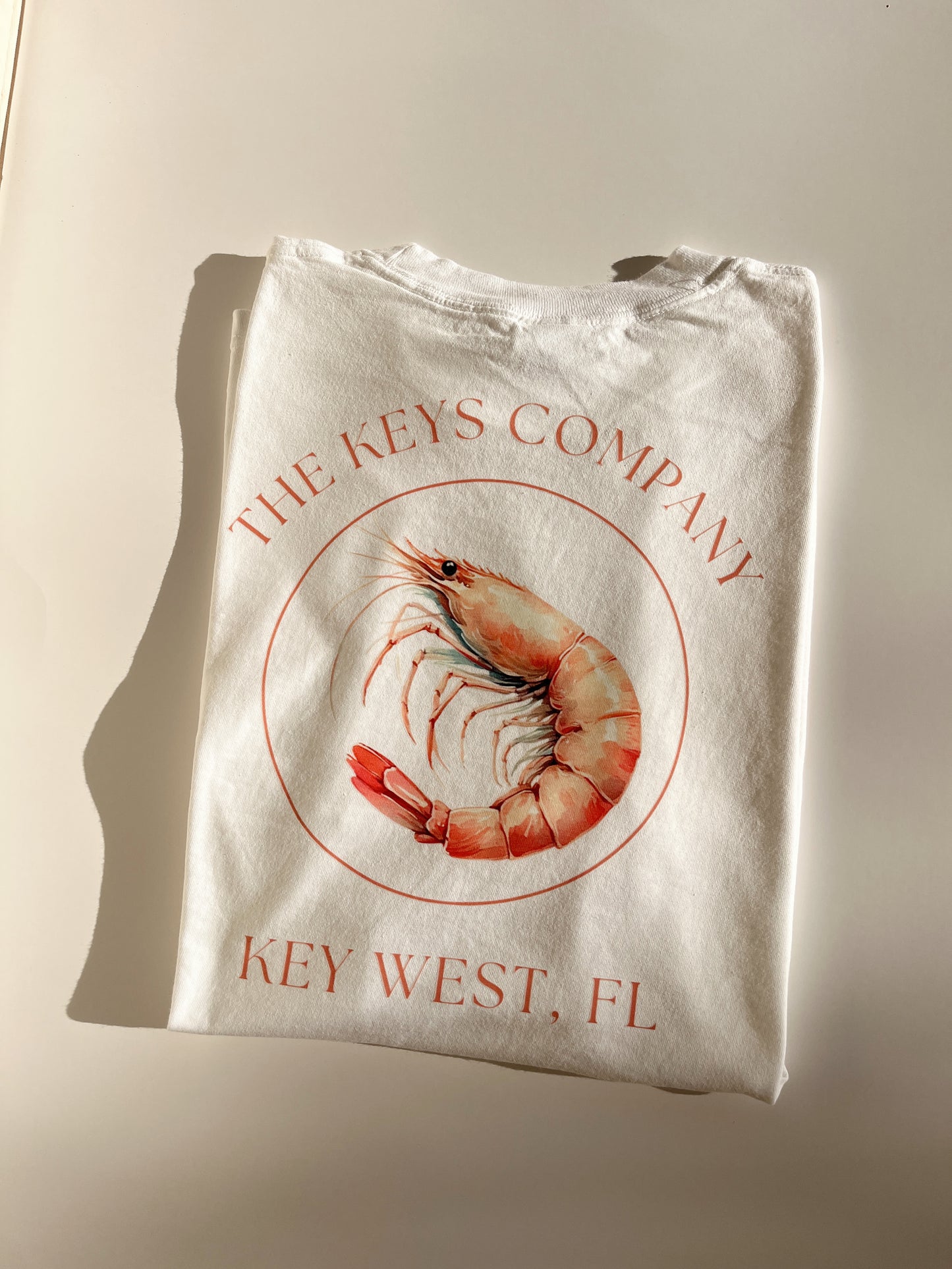 Unisex Youth & Adult Pink Shrimp Key West Tee