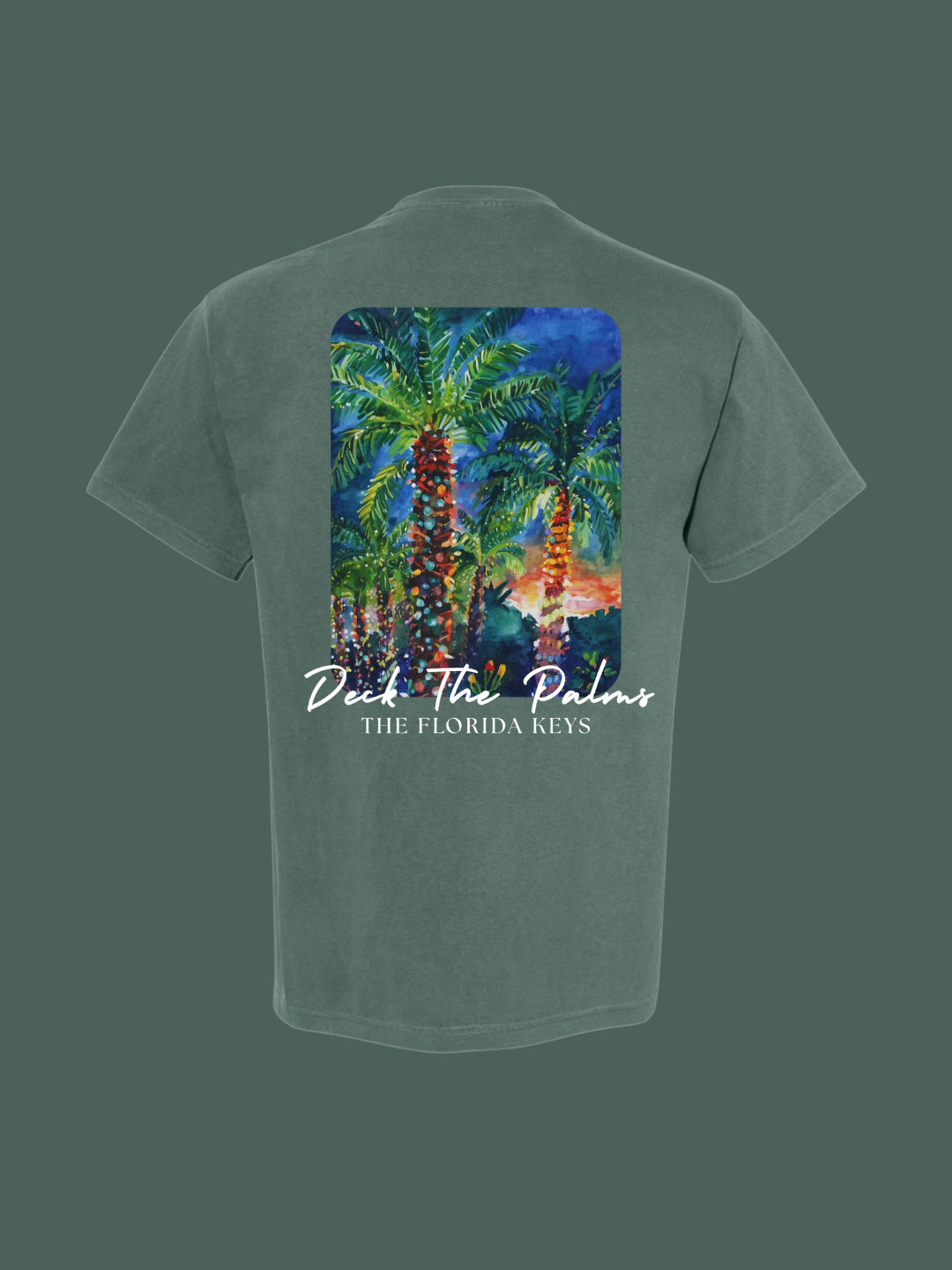 Deck The Palms - Florida Keys Christmas T-Shirt