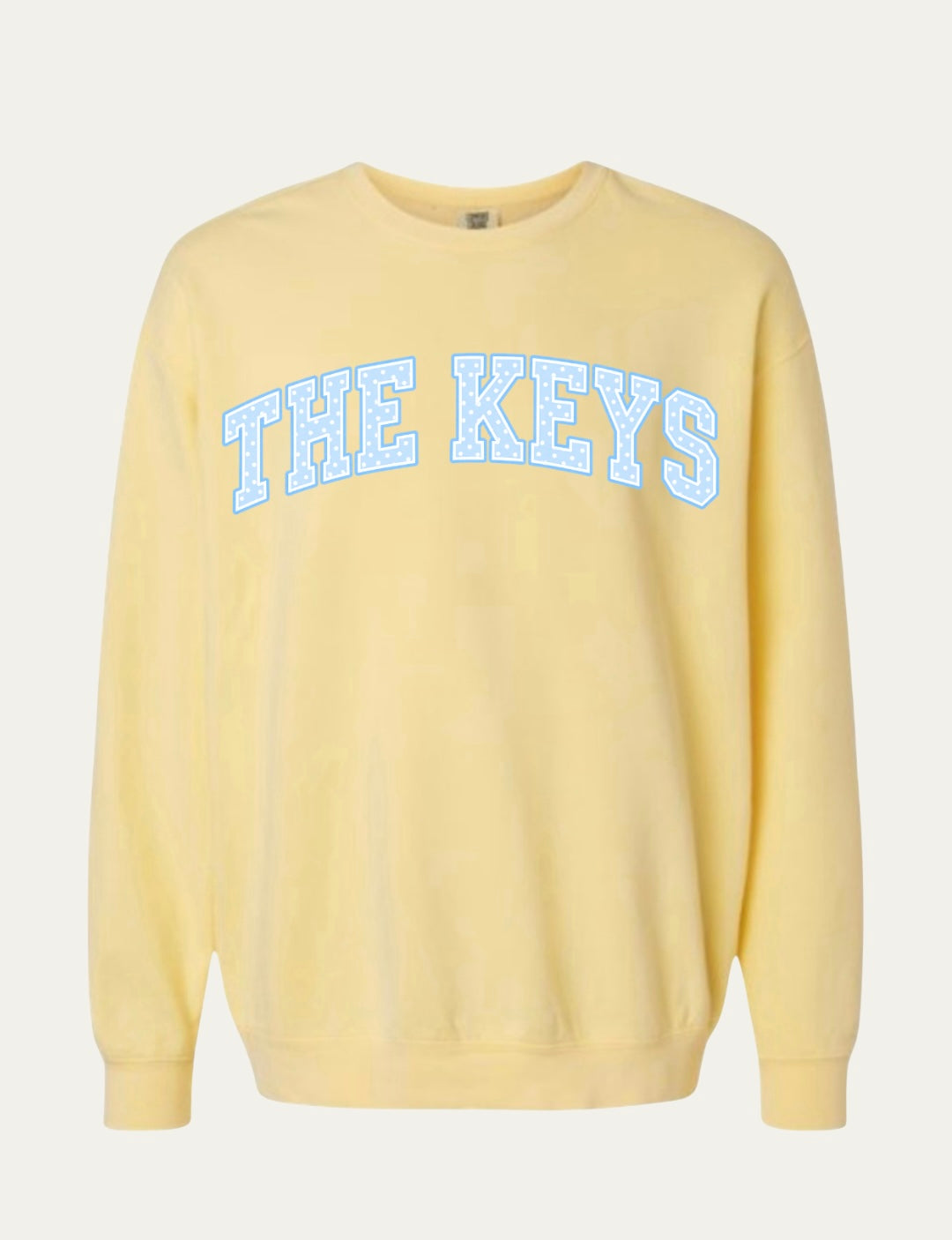 The Keys Polka Dot Yellow Crew