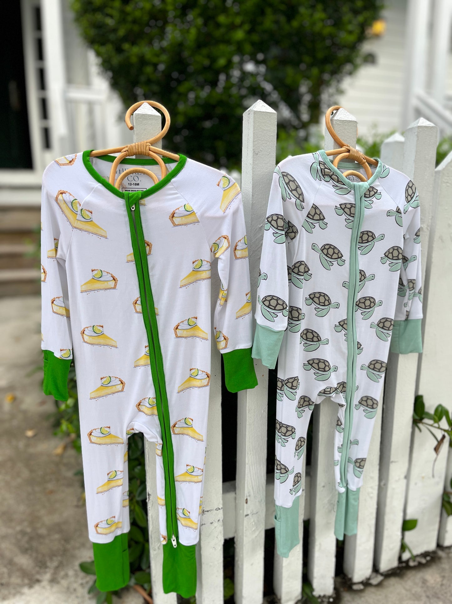 Key Lime Pie Zipper Baby Romper