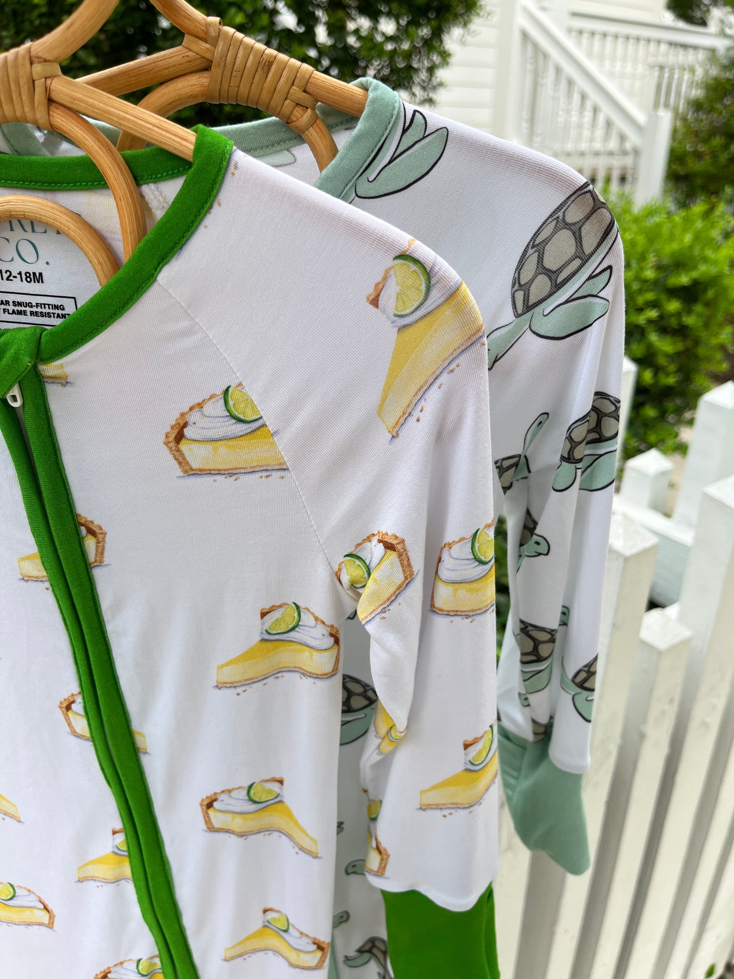 Key Lime Pie Zipper Baby Romper