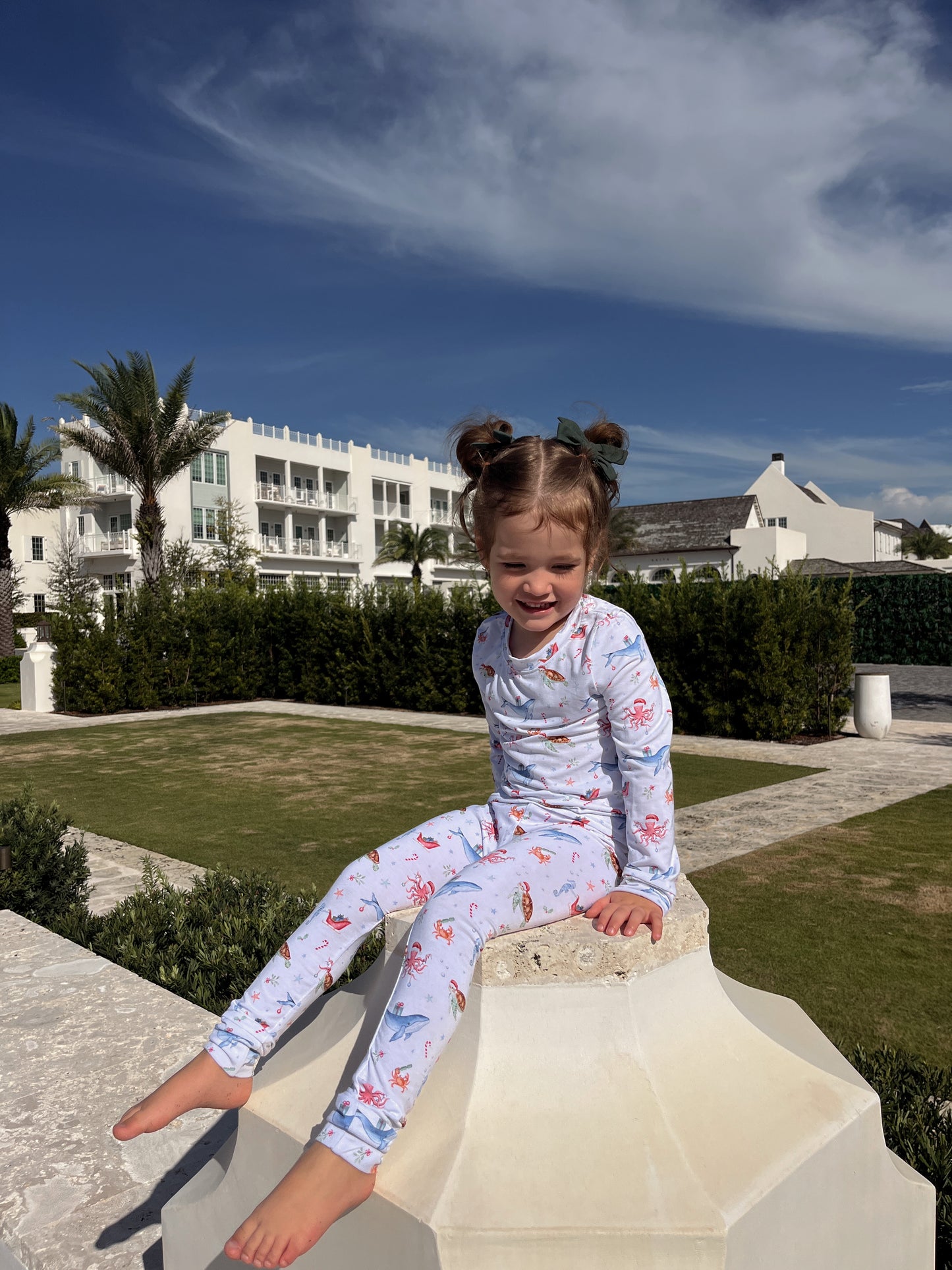 Kids Christmas in The Keys Bamboo Pajamas
