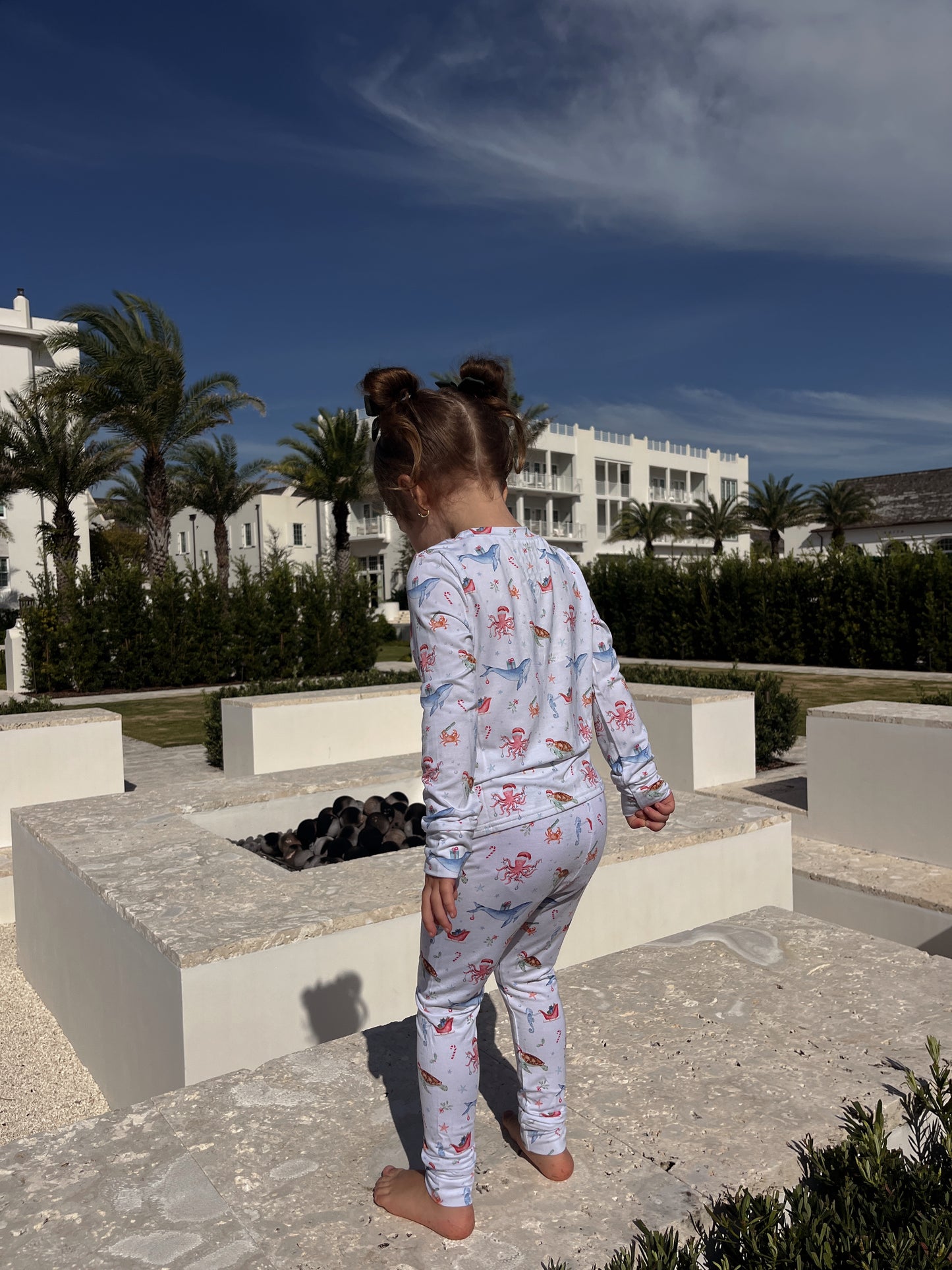 Kids Christmas in The Keys Bamboo Pajamas