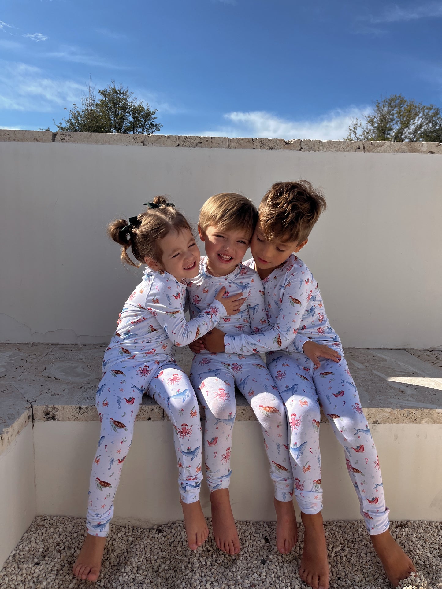 Kids Christmas in The Keys Bamboo Pajamas
