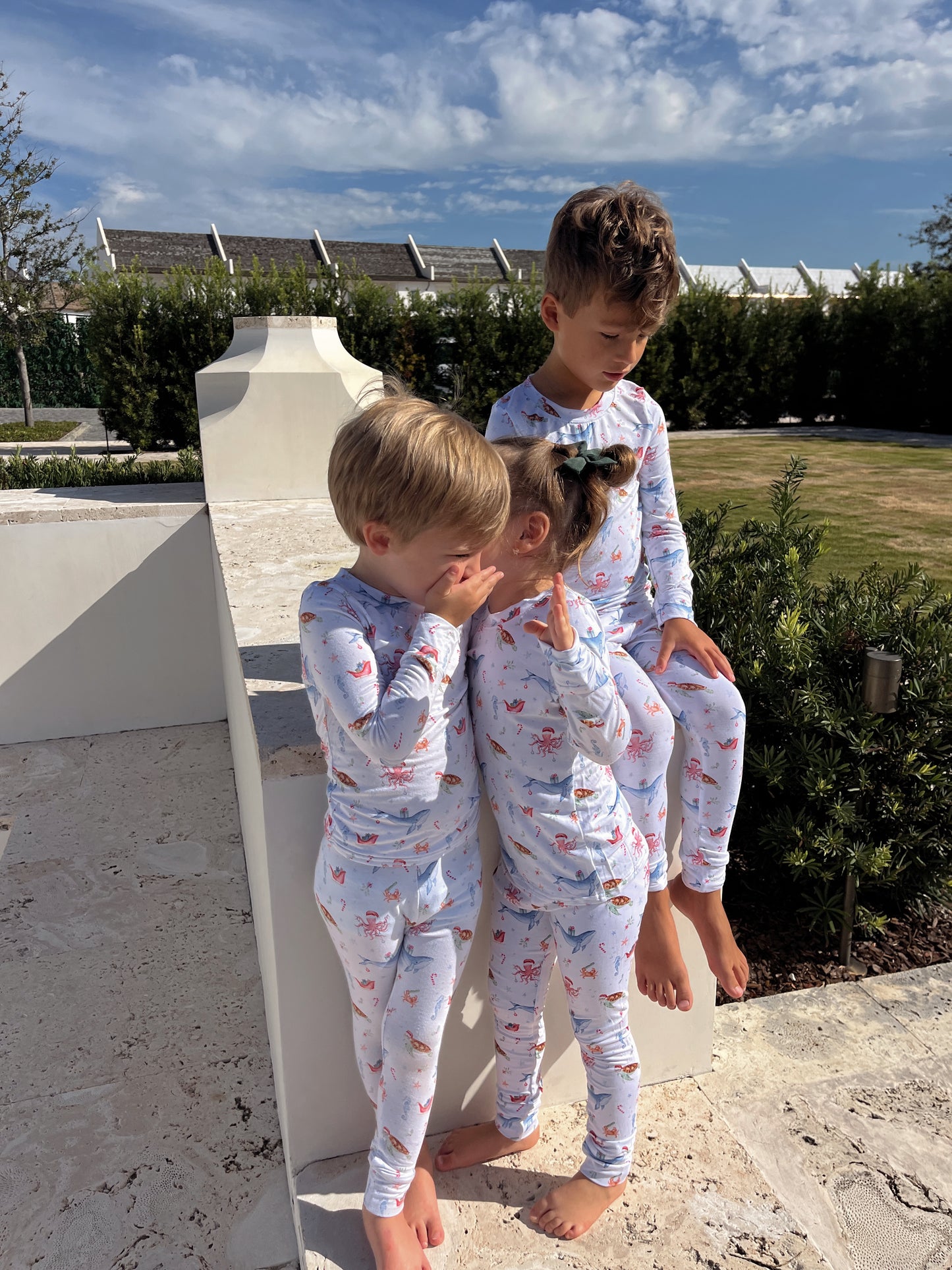 Kids Christmas in The Keys Bamboo Pajamas